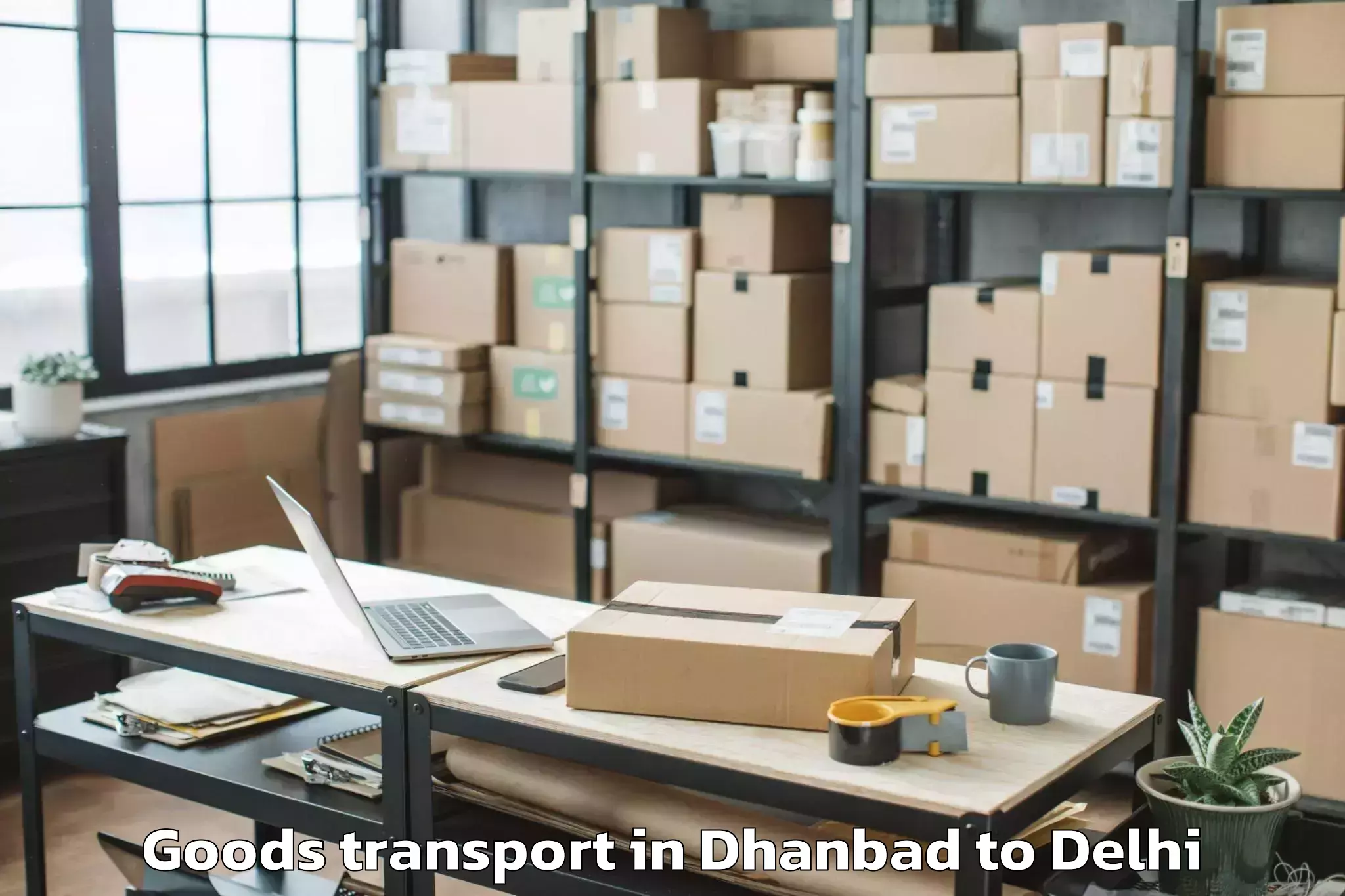 Book Dhanbad to Punjabi Bagh Goods Transport Online